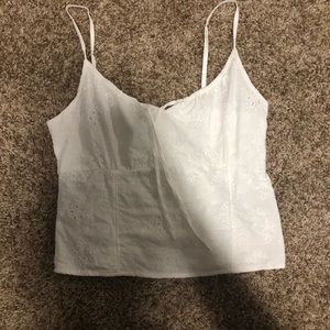 Abercrombie white lace tank top